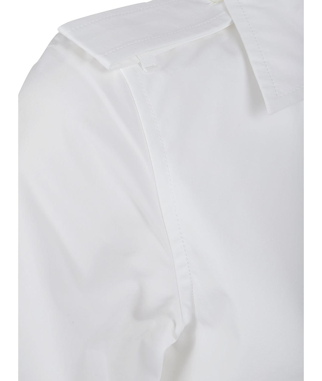 BURBERRY Белое хлопковое повседневное платье, фото 2