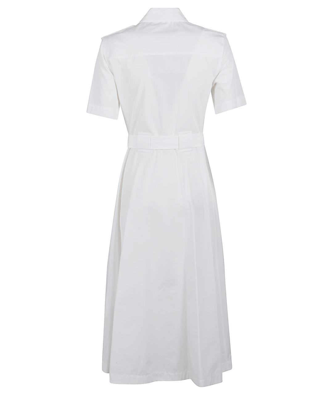 BURBERRY Белое хлопковое повседневное платье, фото 3