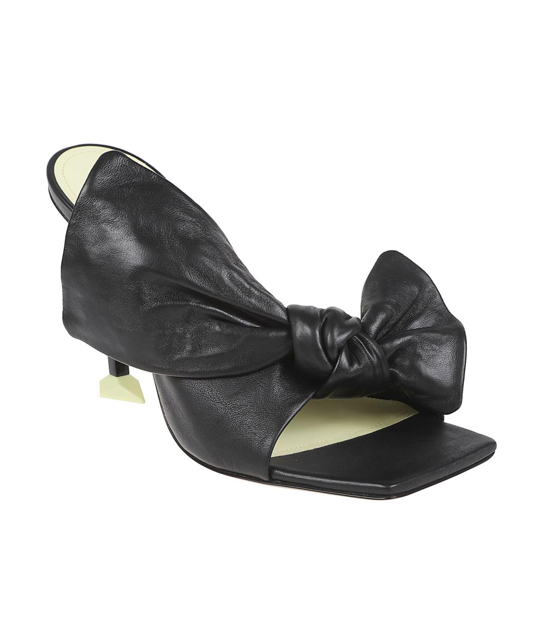 GIVENCHY Черные кожаные мюли, фото 2