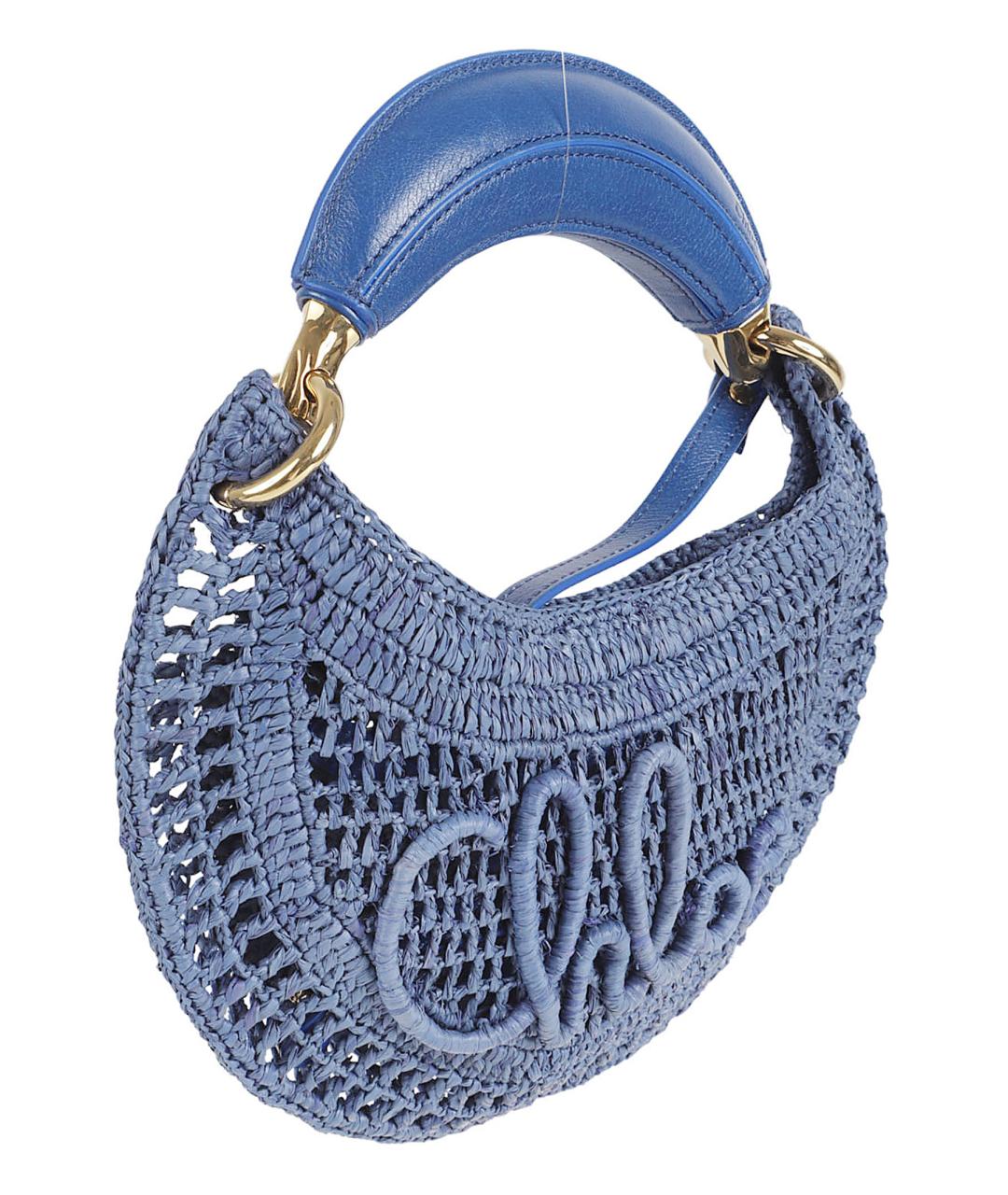 CHLOE Синяя тканевая сумка тоут, фото 3