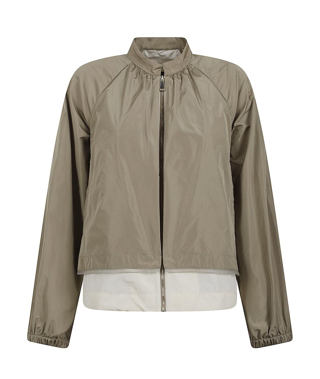 FABIANA FILIPPI Хаки полиэстеровая куртка, фото 1