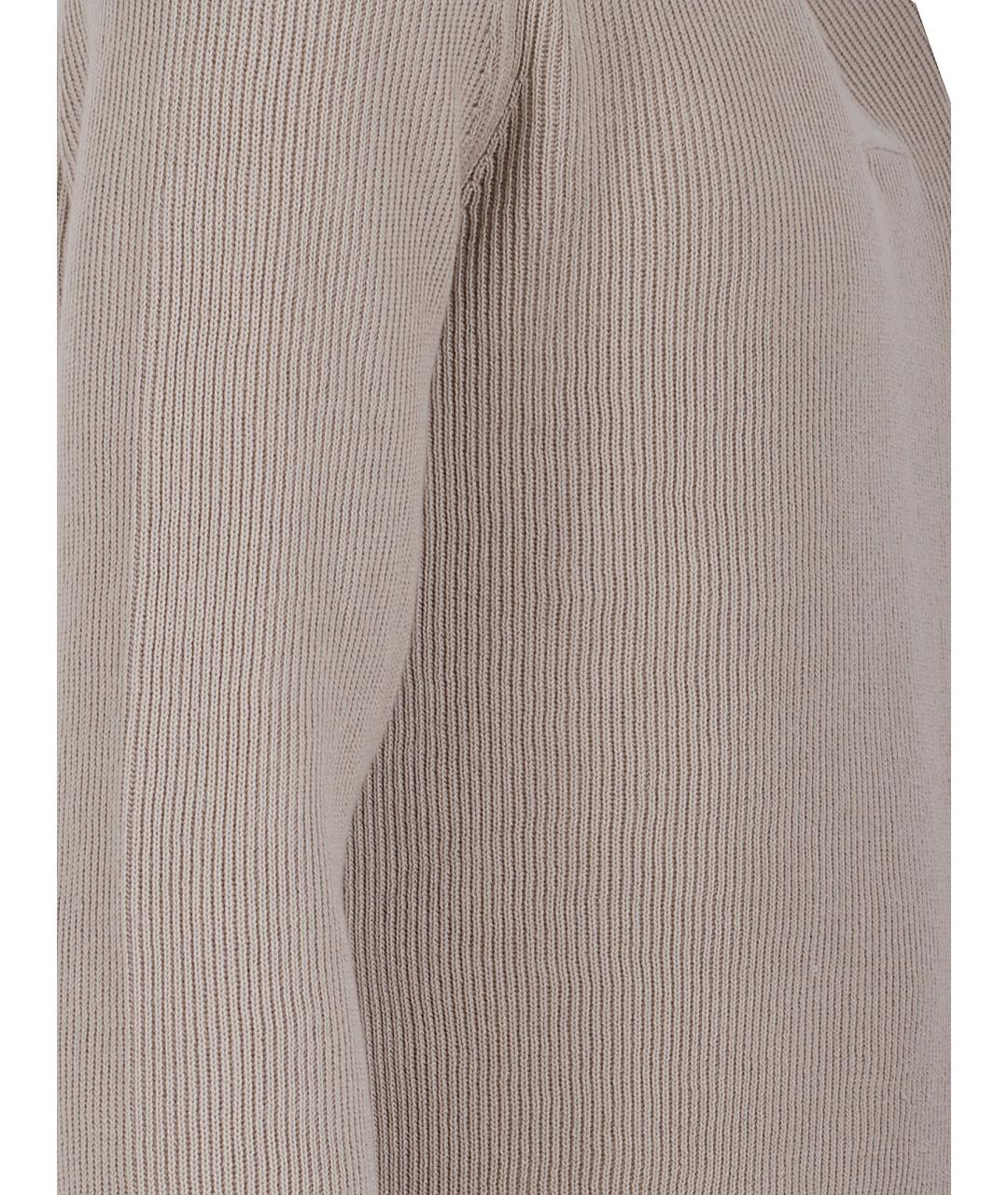 BALLANTYNE Бежевый хлопковый джемпер / свитер, фото 2