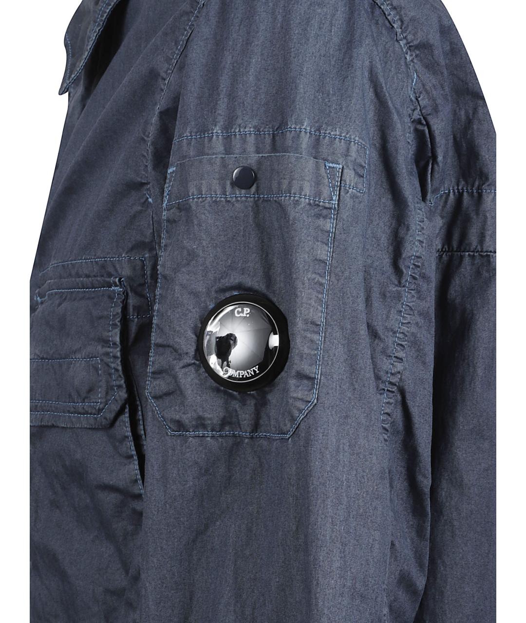 CP COMPANY Темно-синяя хлопковая куртка, фото 2
