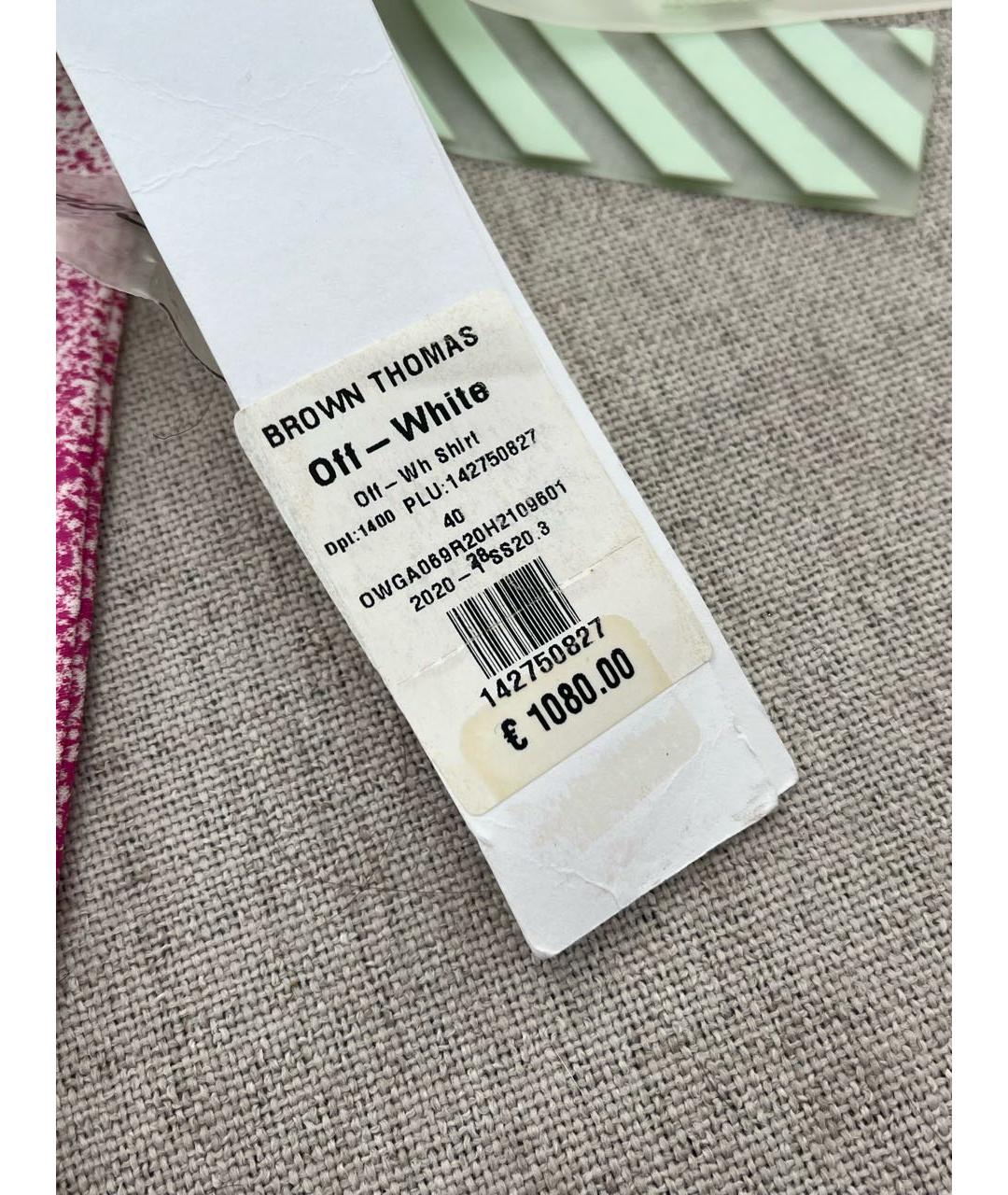 OFF-WHITE Белая вискозная рубашка, фото 6