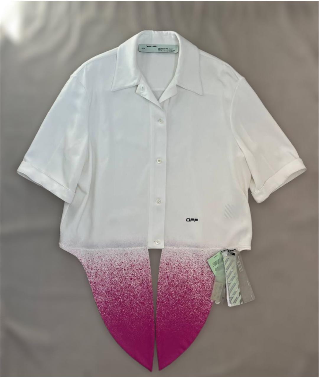 OFF-WHITE Белая вискозная рубашка, фото 2