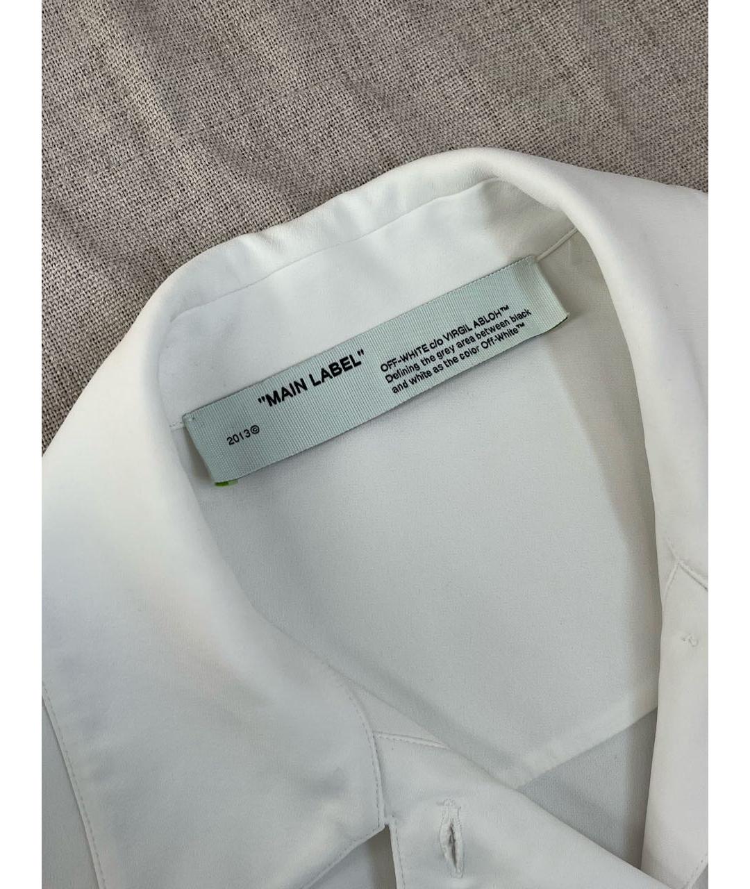 OFF-WHITE Белая вискозная рубашка, фото 4