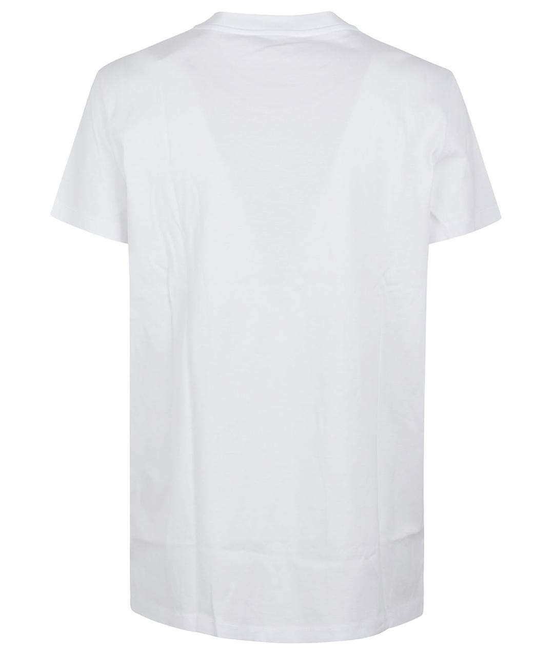 MAX MARA Белая хлопковая футболка, фото 3