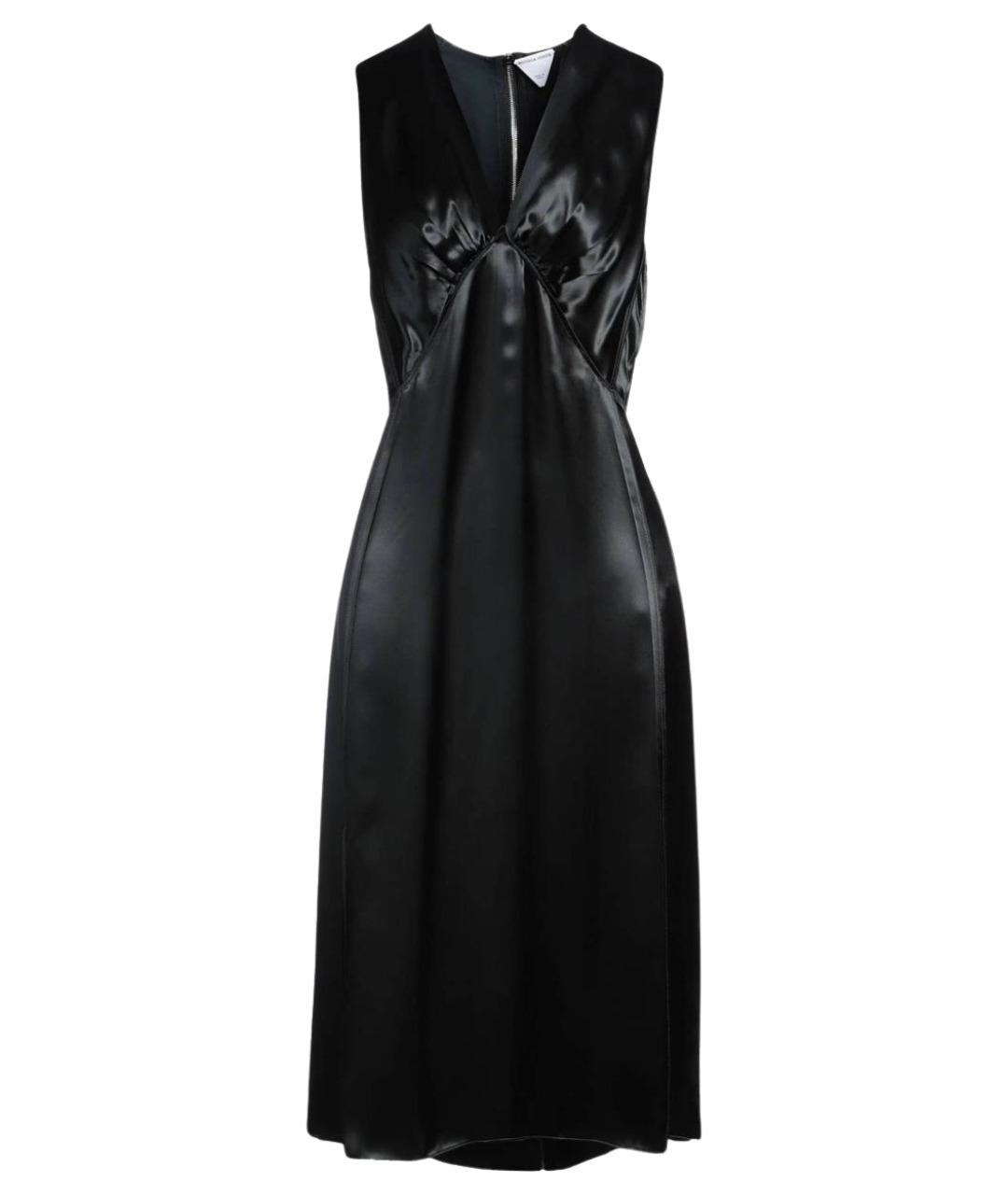 BOTTEGA VENETA Зеленые вискозное коктейльное платье, фото 1