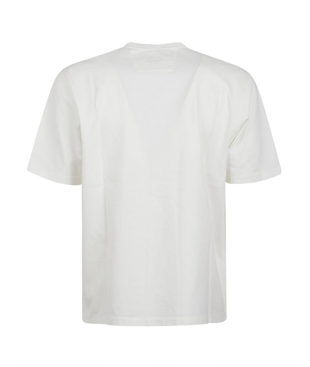 CP COMPANY Белая хлопковая футболка, фото 3