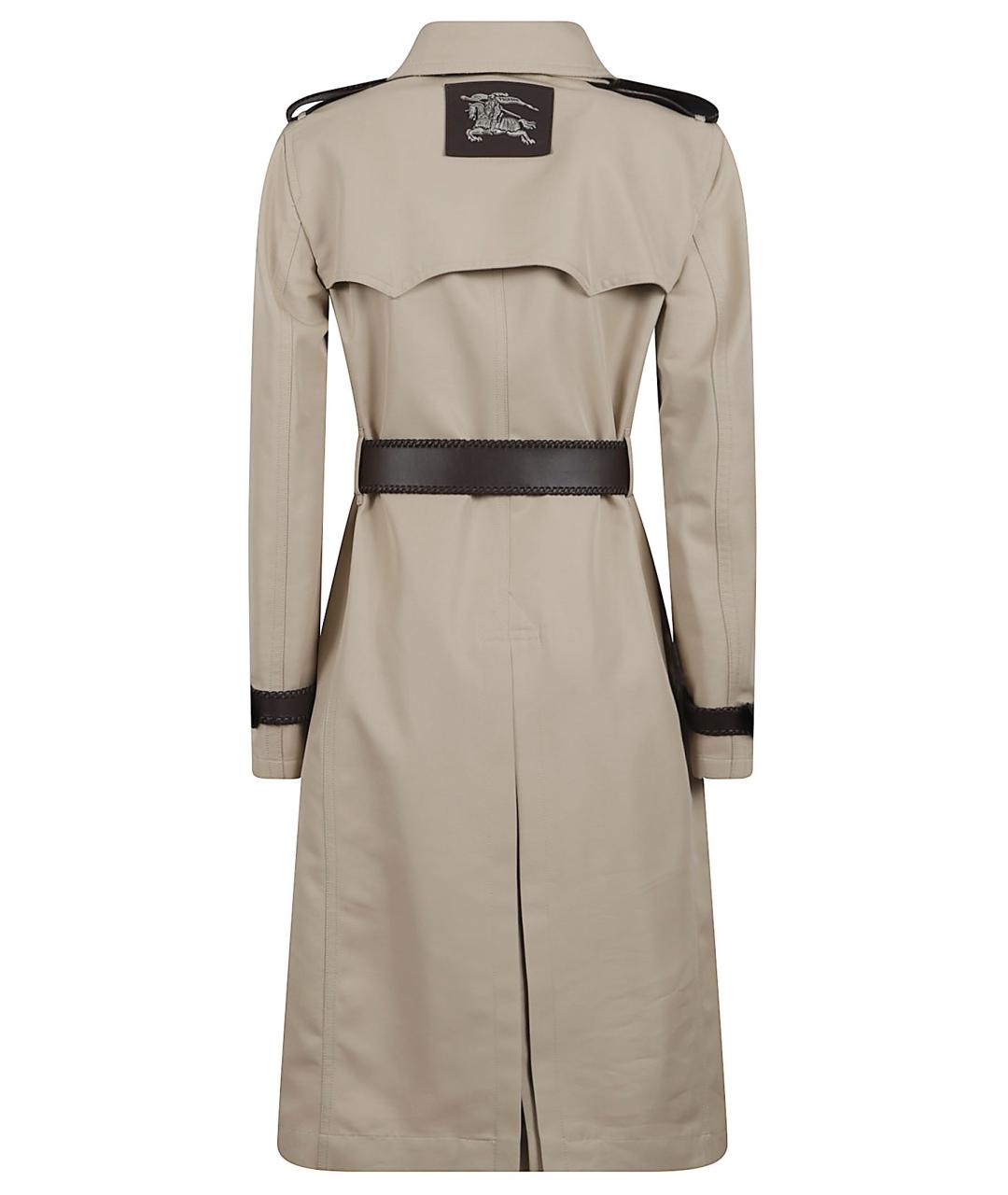 BURBERRY Бежевый шелковый тренч/плащ, фото 3