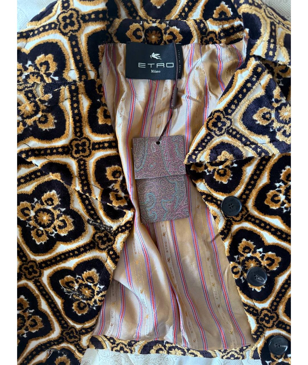 ETRO Мульти хлопковый жакет/пиджак, фото 4