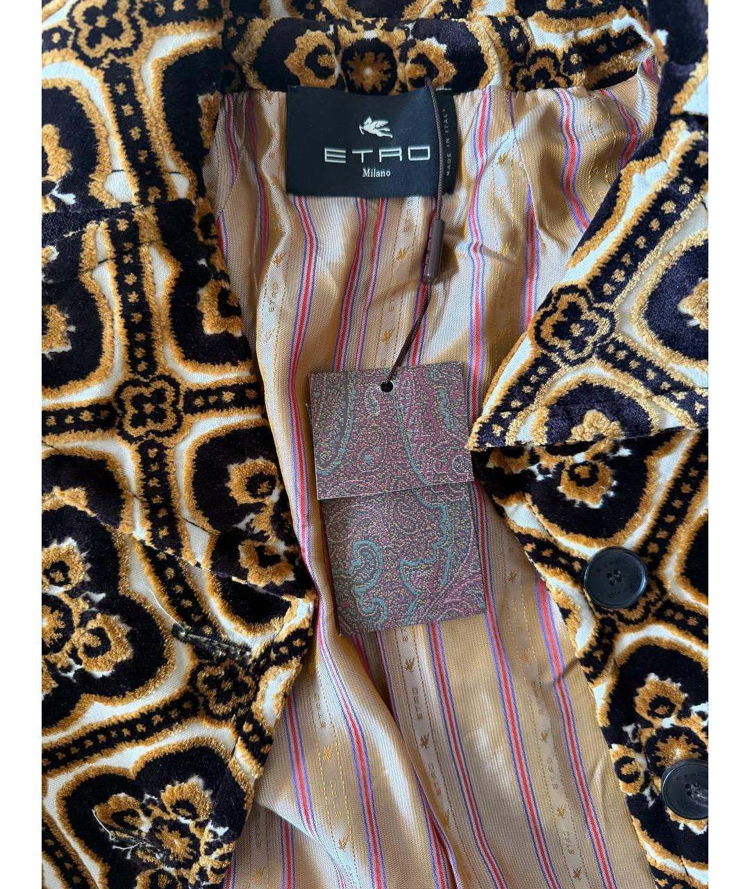 ETRO Мульти хлопковый жакет/пиджак, фото 3