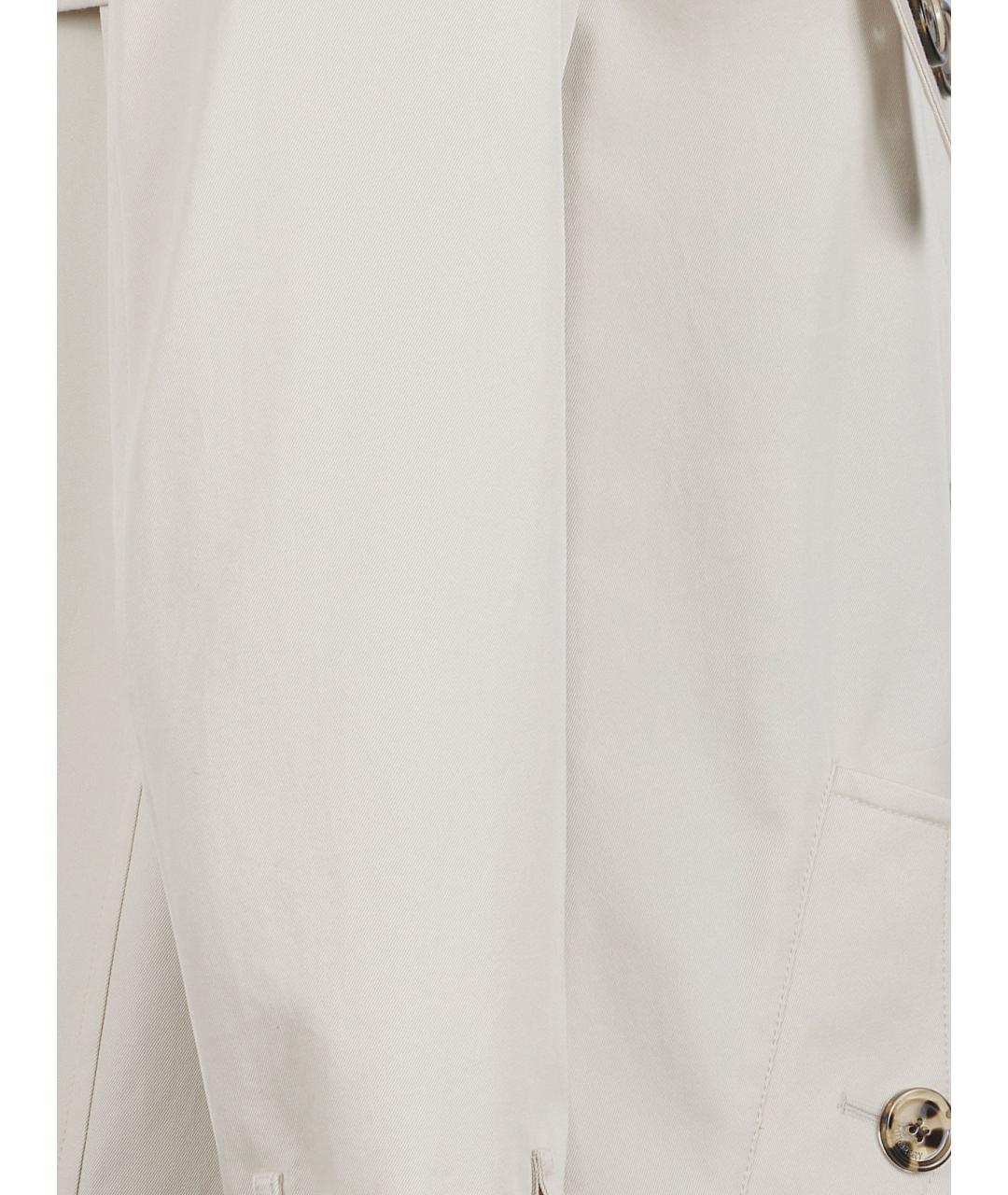 BURBERRY Бежевый хлопковый тренч/плащ, фото 2