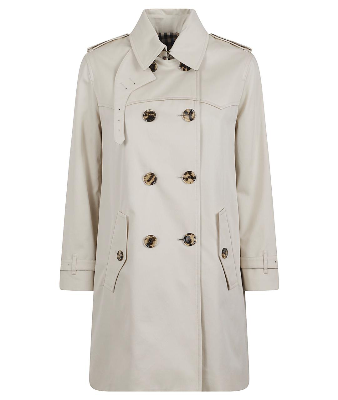 BURBERRY Бежевый хлопковый тренч/плащ, фото 1