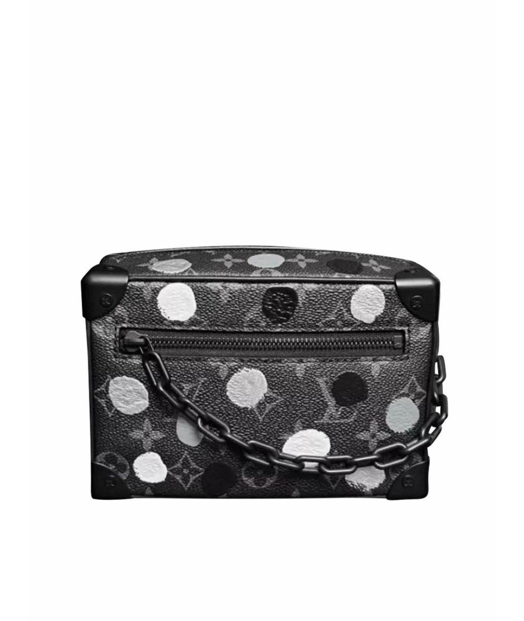 LOUIS VUITTON Черная кожаная сумка на плечо, фото 1