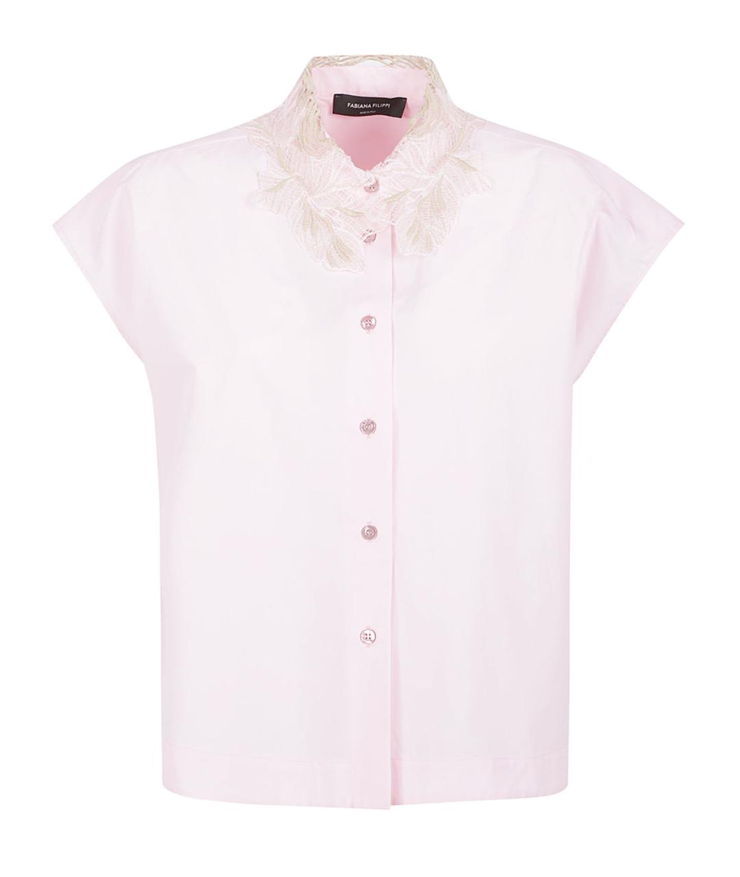 FABIANA FILIPPI Розовая хлопковая рубашка, фото 1