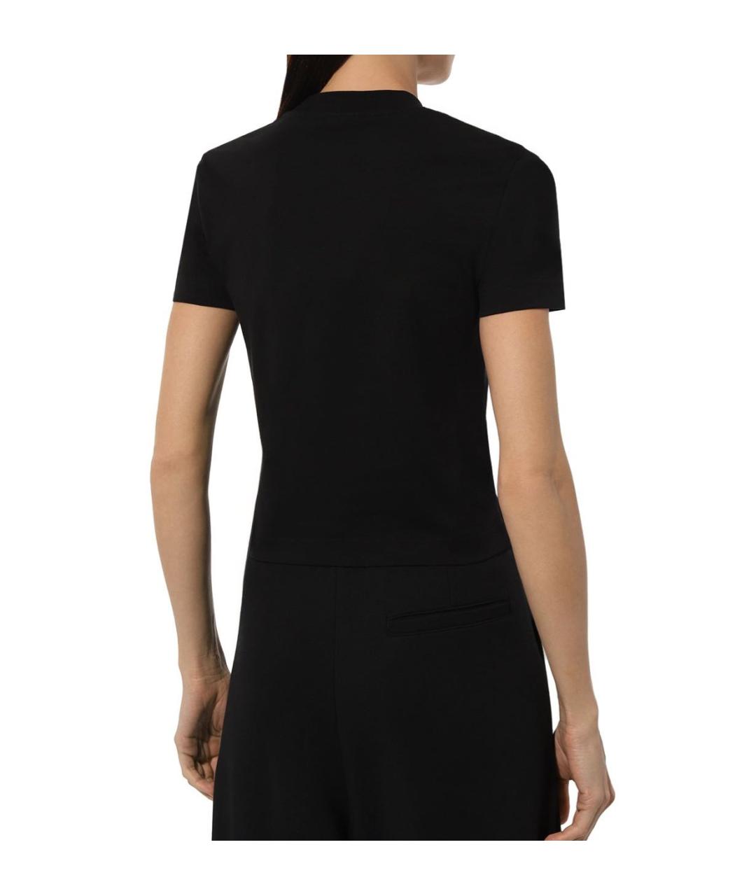 JACQUEMUS Черная хлопковая футболка, фото 3