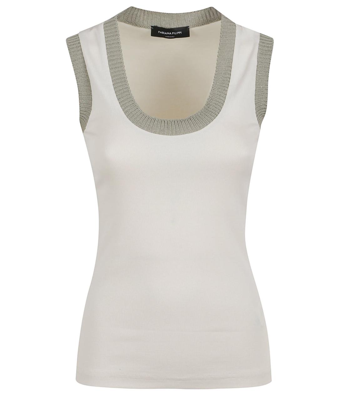 FABIANA FILIPPI Хлопковая майка, фото 1