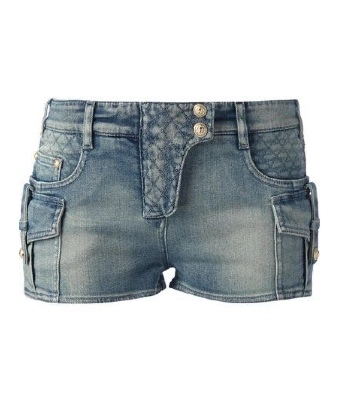BALMAIN Синие деним шорты, фото 1