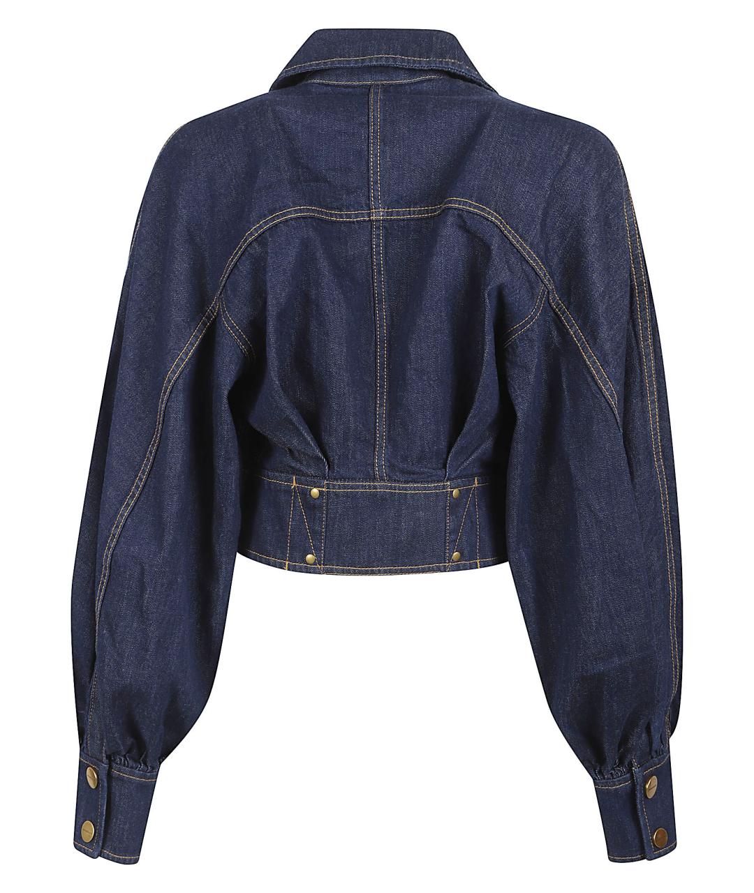 ZIMMERMANN Синяя хлопковая куртка, фото 3