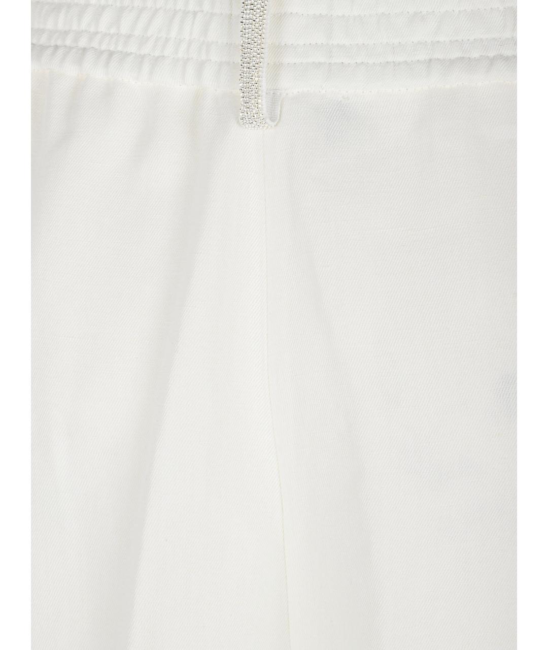 FABIANA FILIPPI Белые вискозные прямые брюки, фото 2