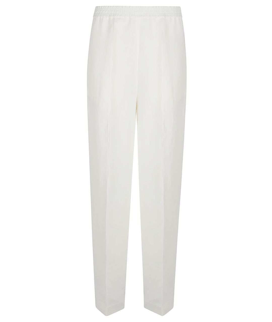 FABIANA FILIPPI Белые вискозные прямые брюки, фото 1