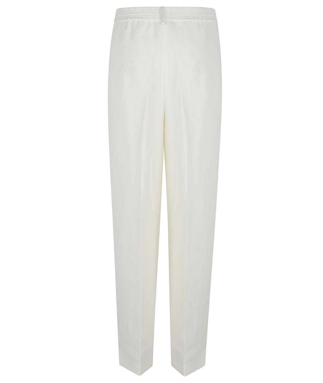 FABIANA FILIPPI Белые вискозные прямые брюки, фото 3