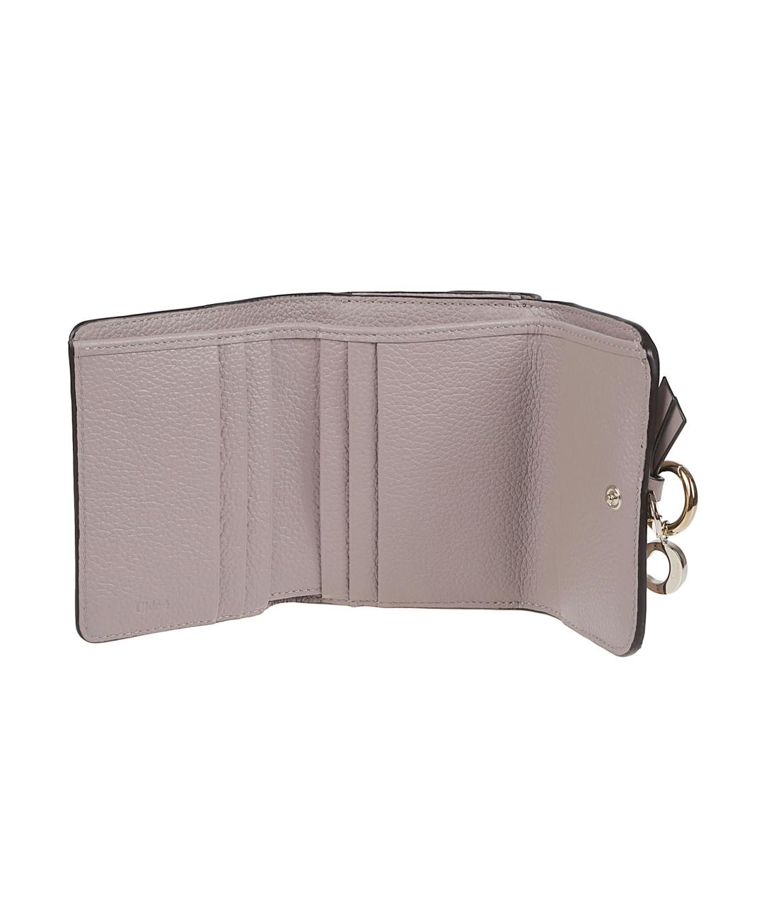 CHLOE Фиолетовый кожаный кошелек, фото 3
