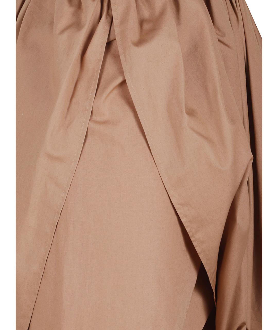 CHLOE Коричневая хлопковая юбка миди, фото 2