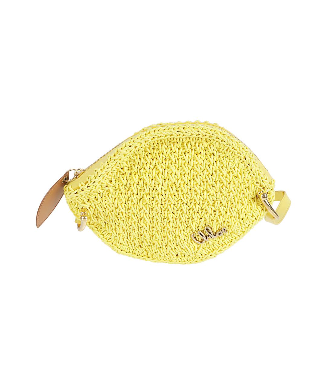 CHLOE Желтая тканевая сумка через плечо, фото 1