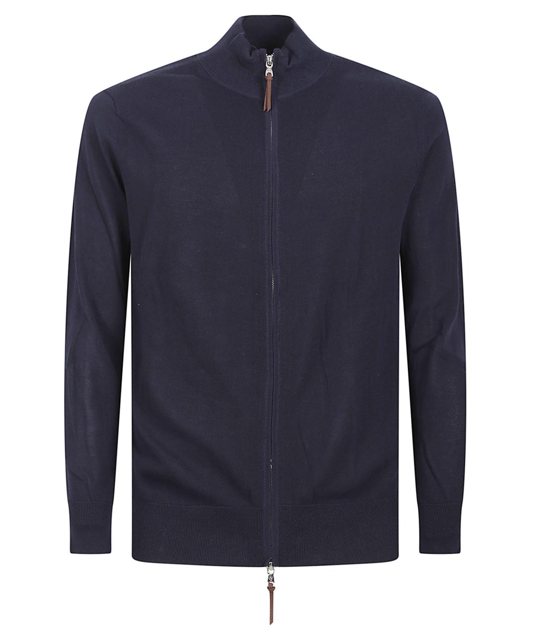 BALLANTYNE Темно-синий хлопковый кардиган, фото 1