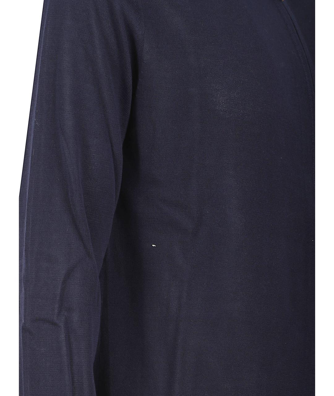 BALLANTYNE Темно-синий хлопковый кардиган, фото 2