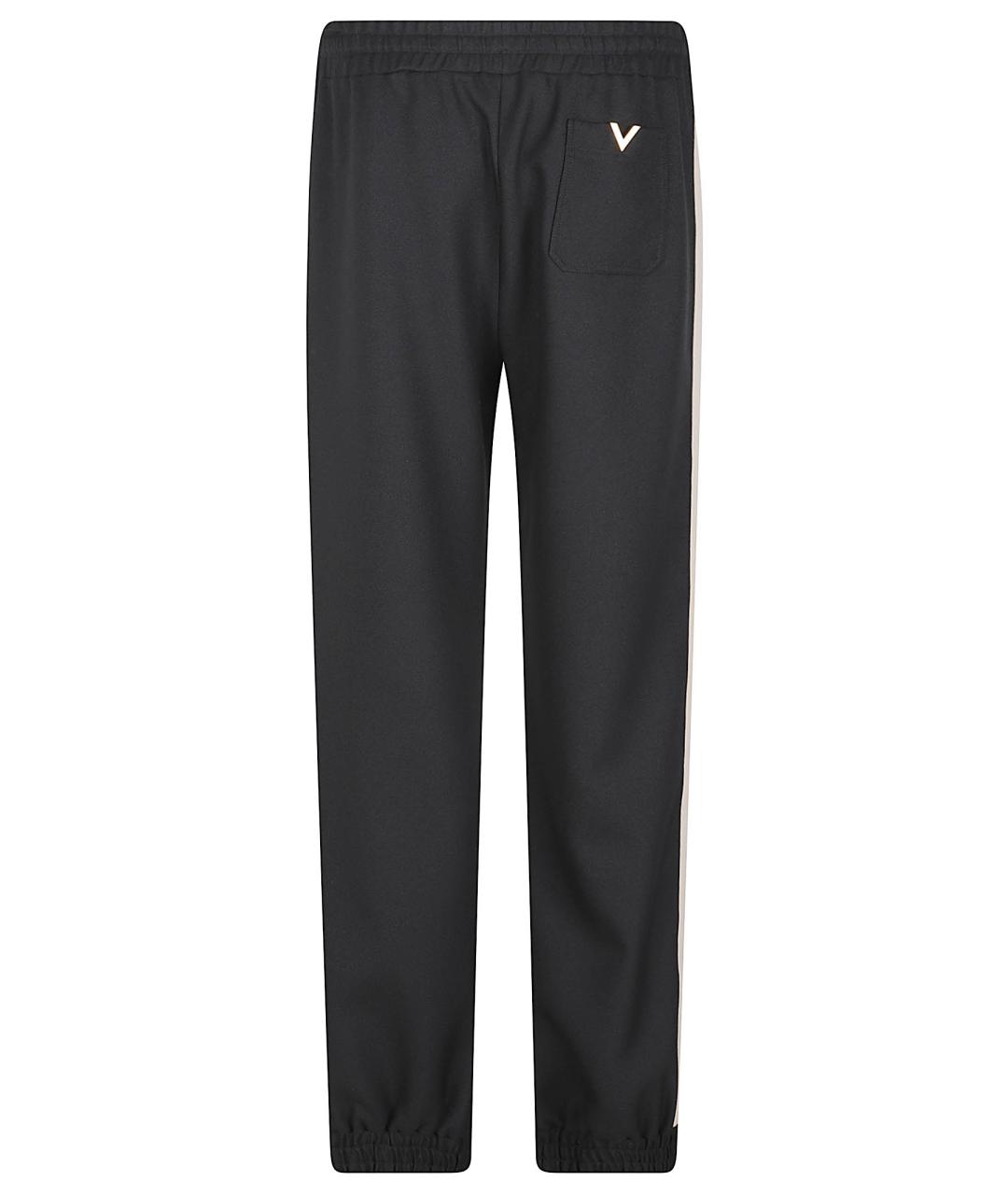 VALENTINO Черные полиэстеровые повседневные брюки, фото 3