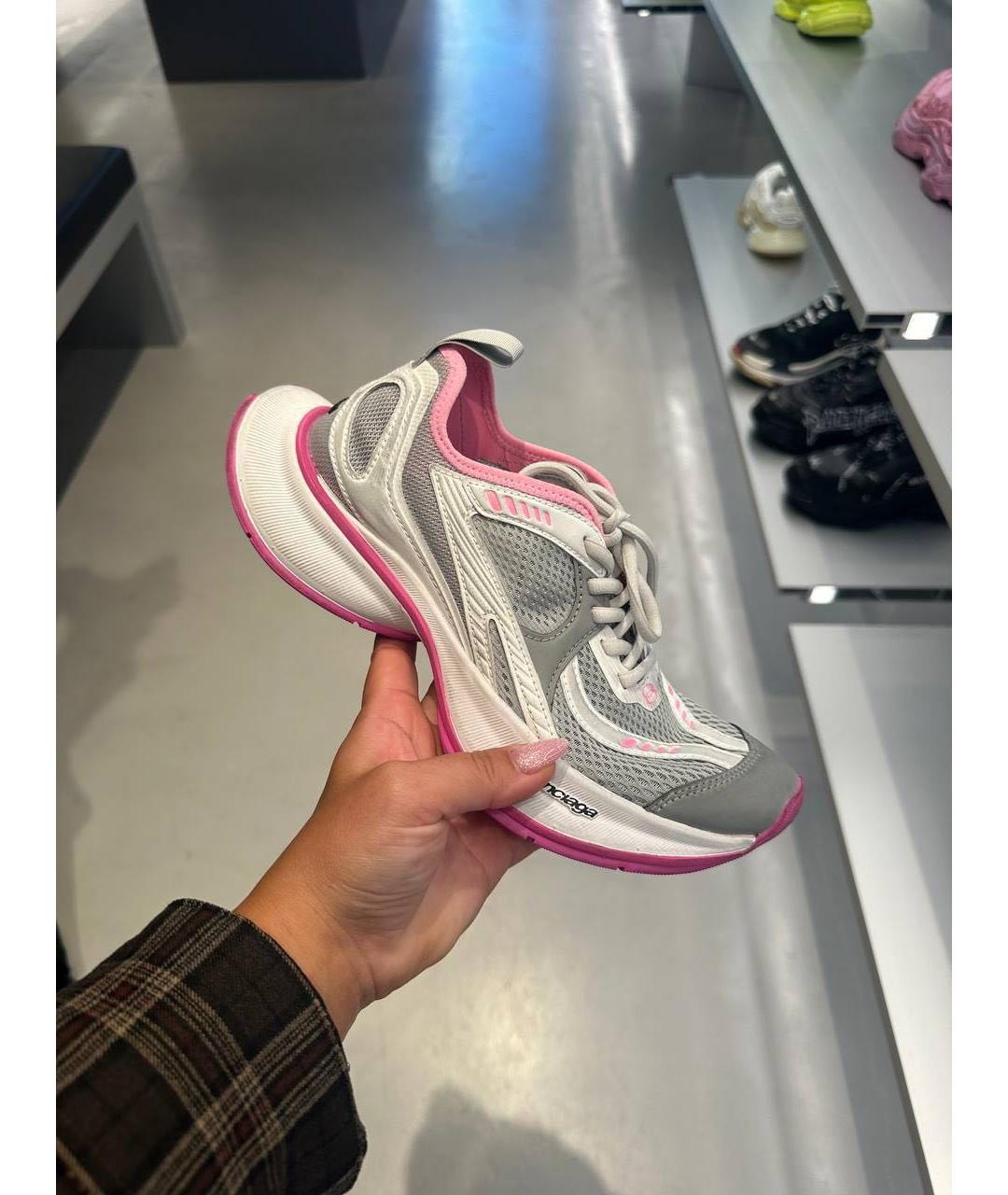 BALENCIAGA Серые текстильные кроссовки, фото 5