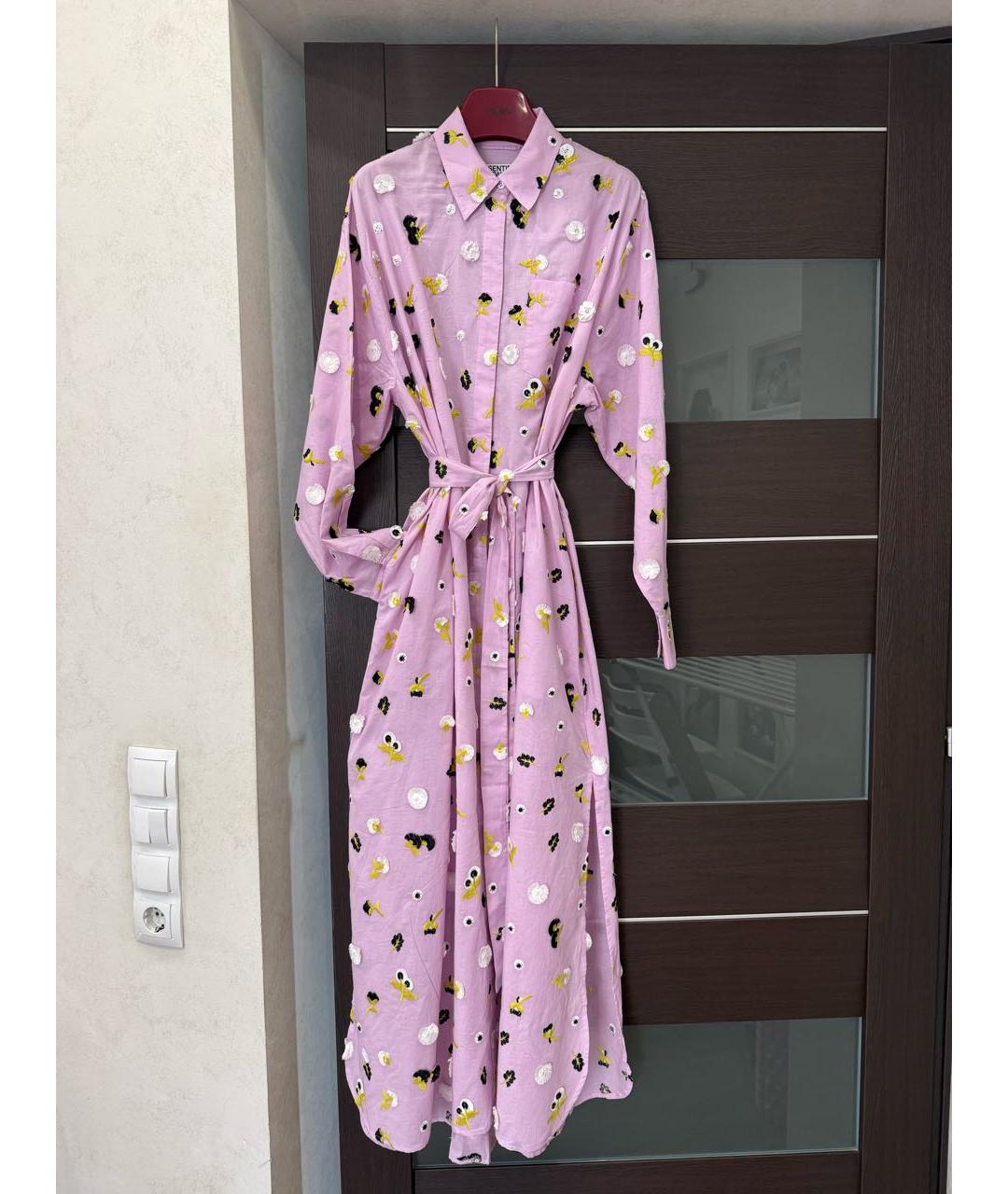 FEAR OF GOD ESSENTIALS Розовое хлопковое повседневное платье, фото 8