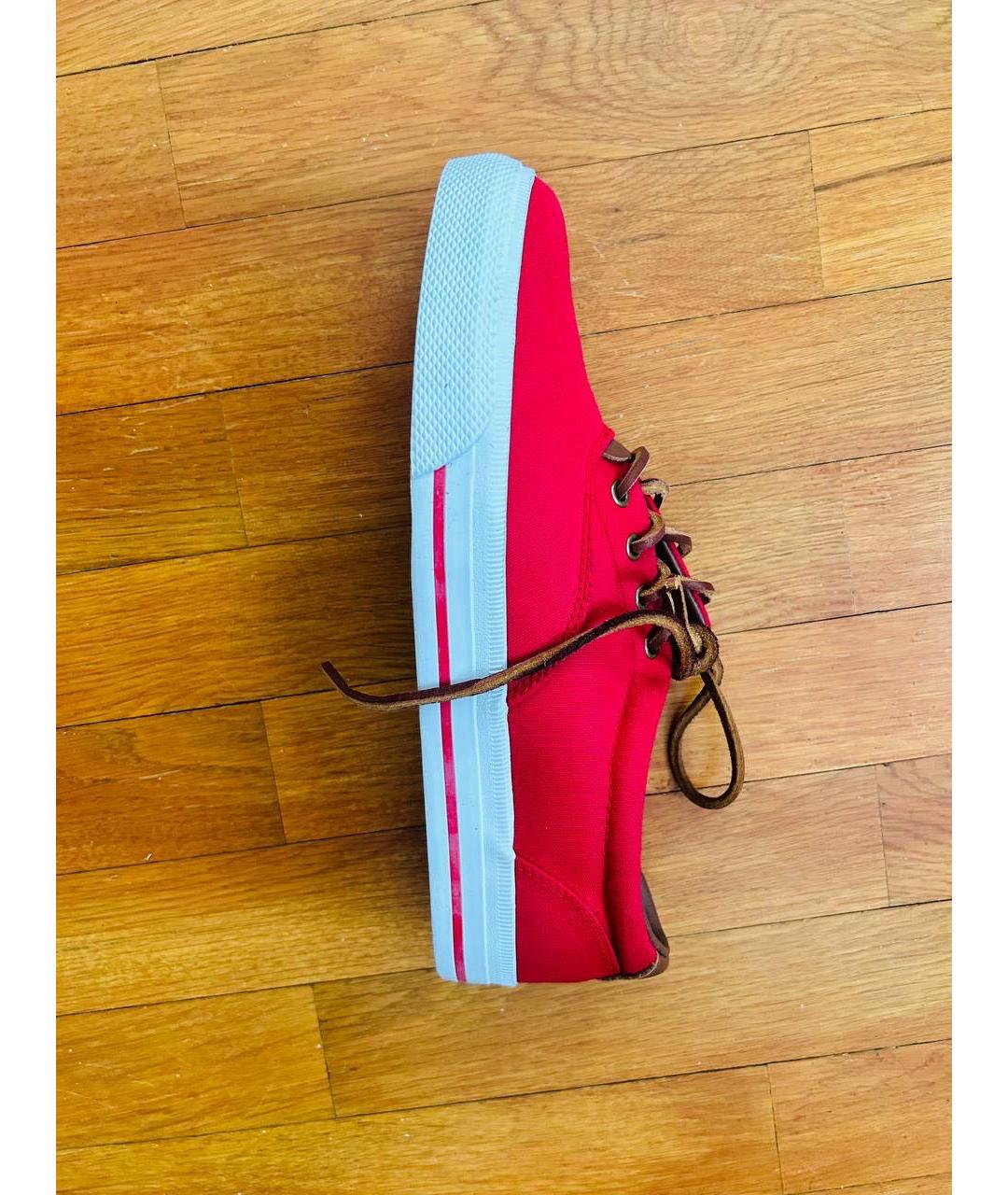 RALPH LAUREN Красные текстильные кеды, фото 5