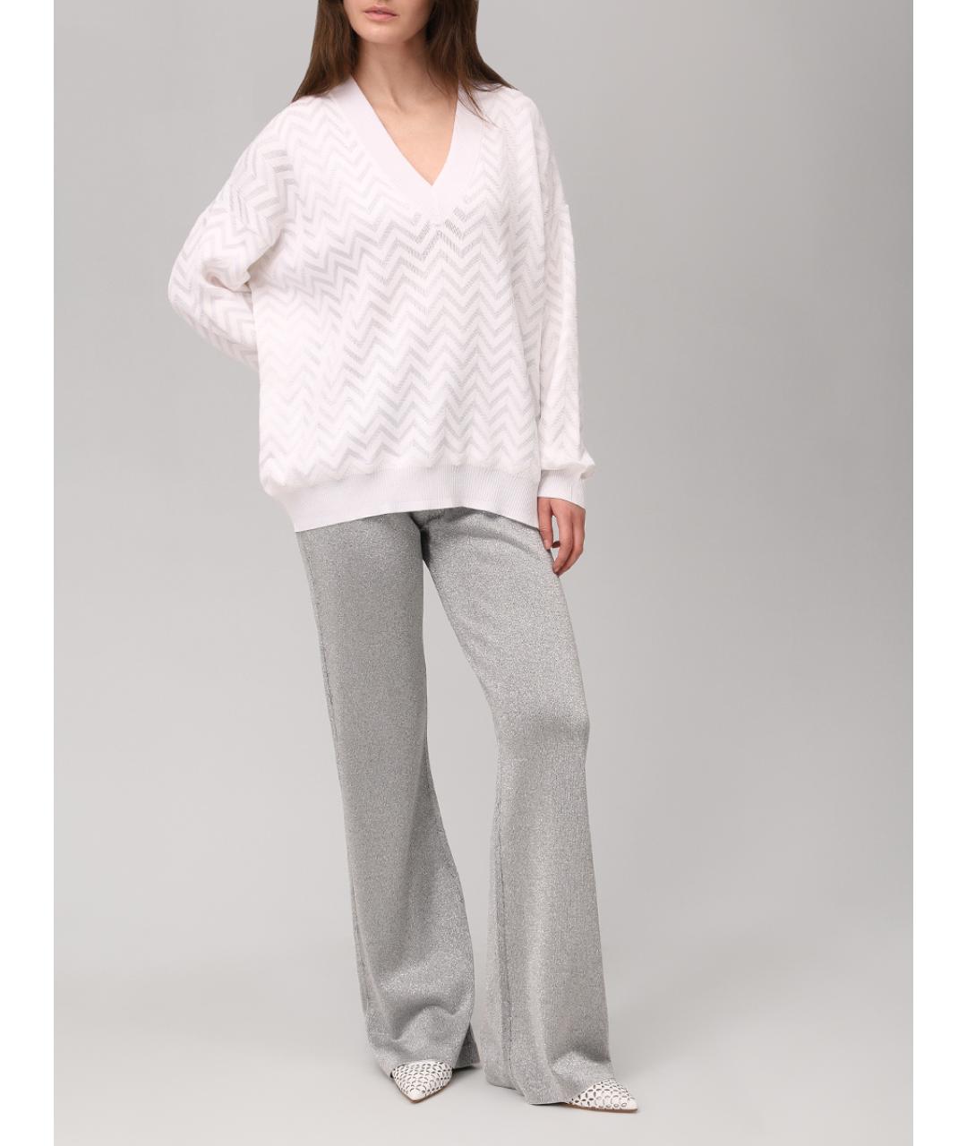 MISSONI Белый хлопковый джемпер / свитер, фото 2