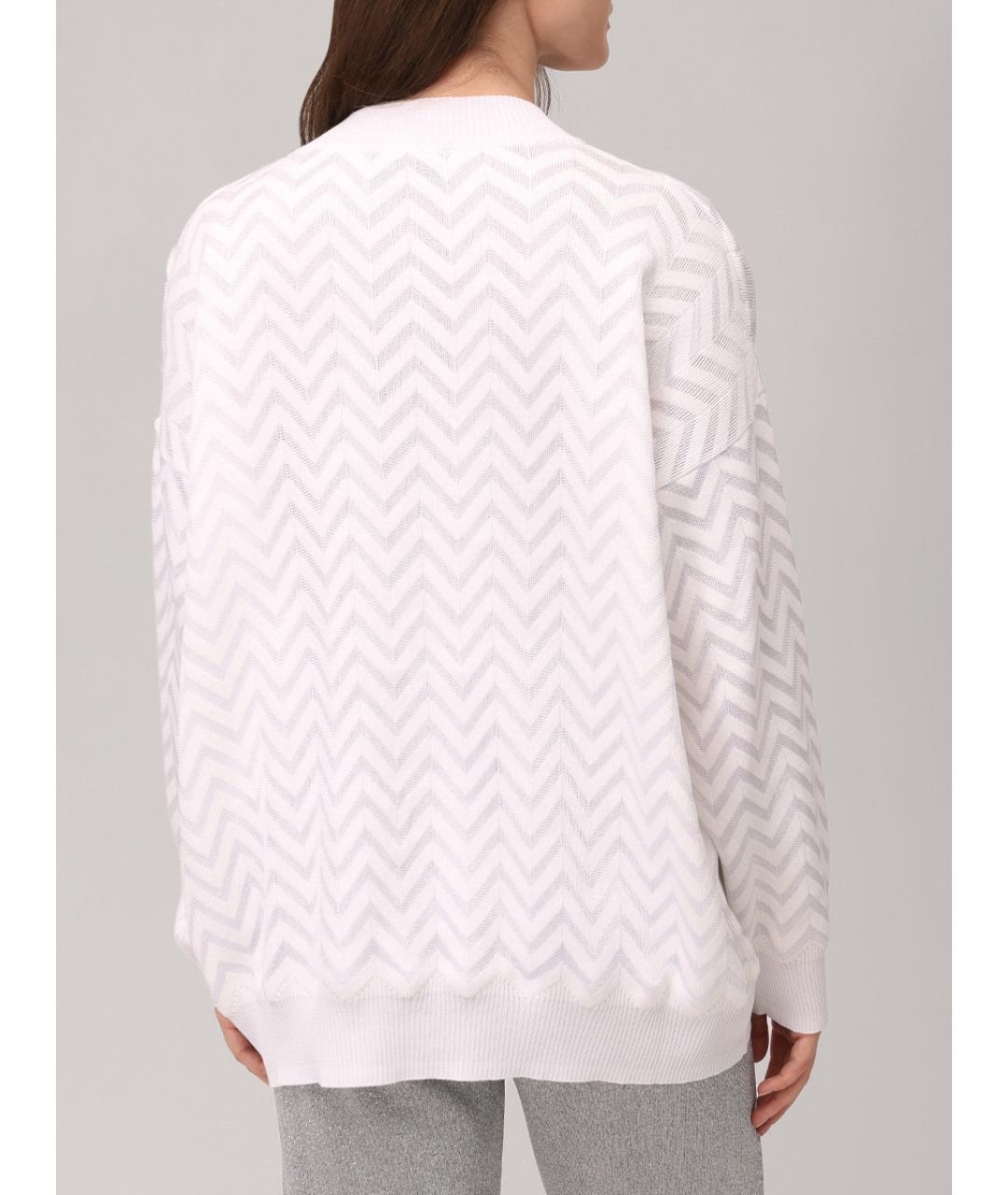 MISSONI Белый хлопковый джемпер / свитер, фото 3