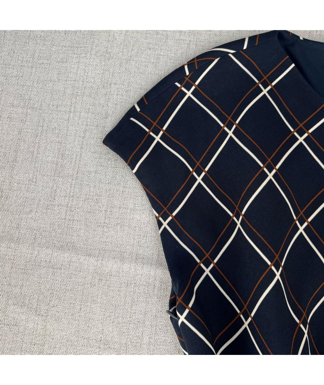 SPORT MAX CODE Темно-синее полиэстеровое повседневное платье, фото 4