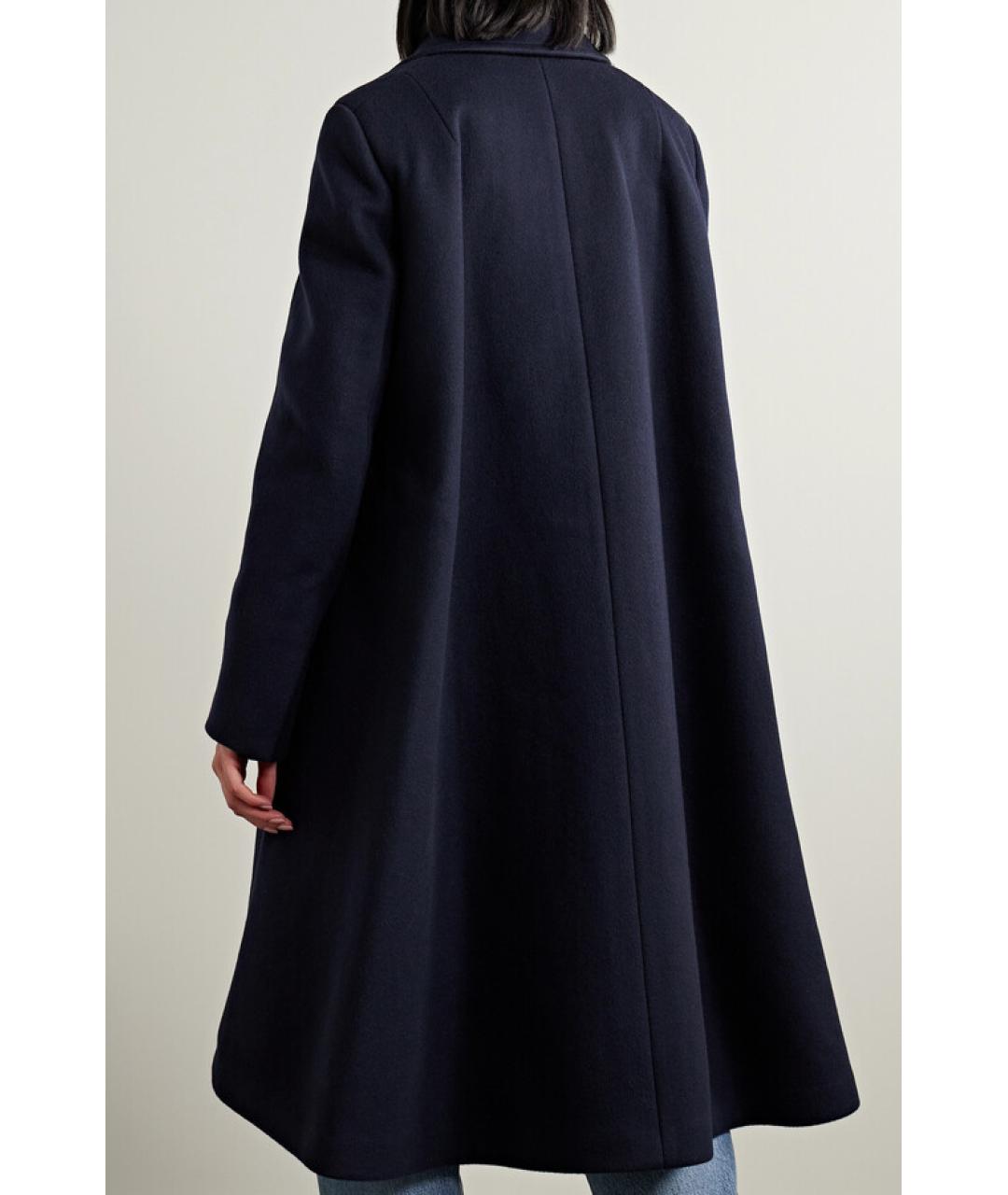 BOTTEGA VENETA Темно-синее шерстяное пальто, фото 6
