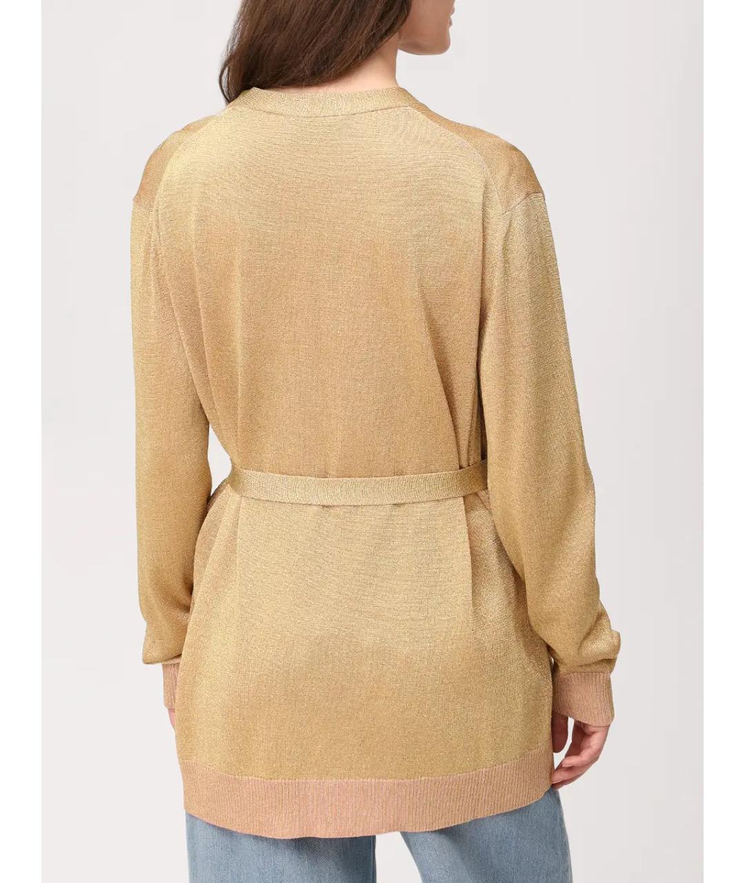 MISSONI Золотой вискозный кардиган, фото 3