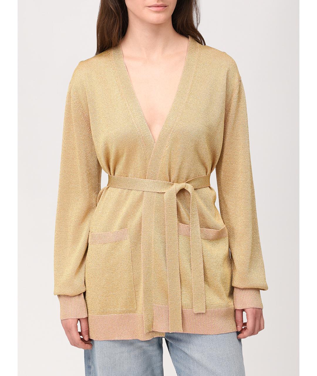 MISSONI Золотой вискозный кардиган, фото 4