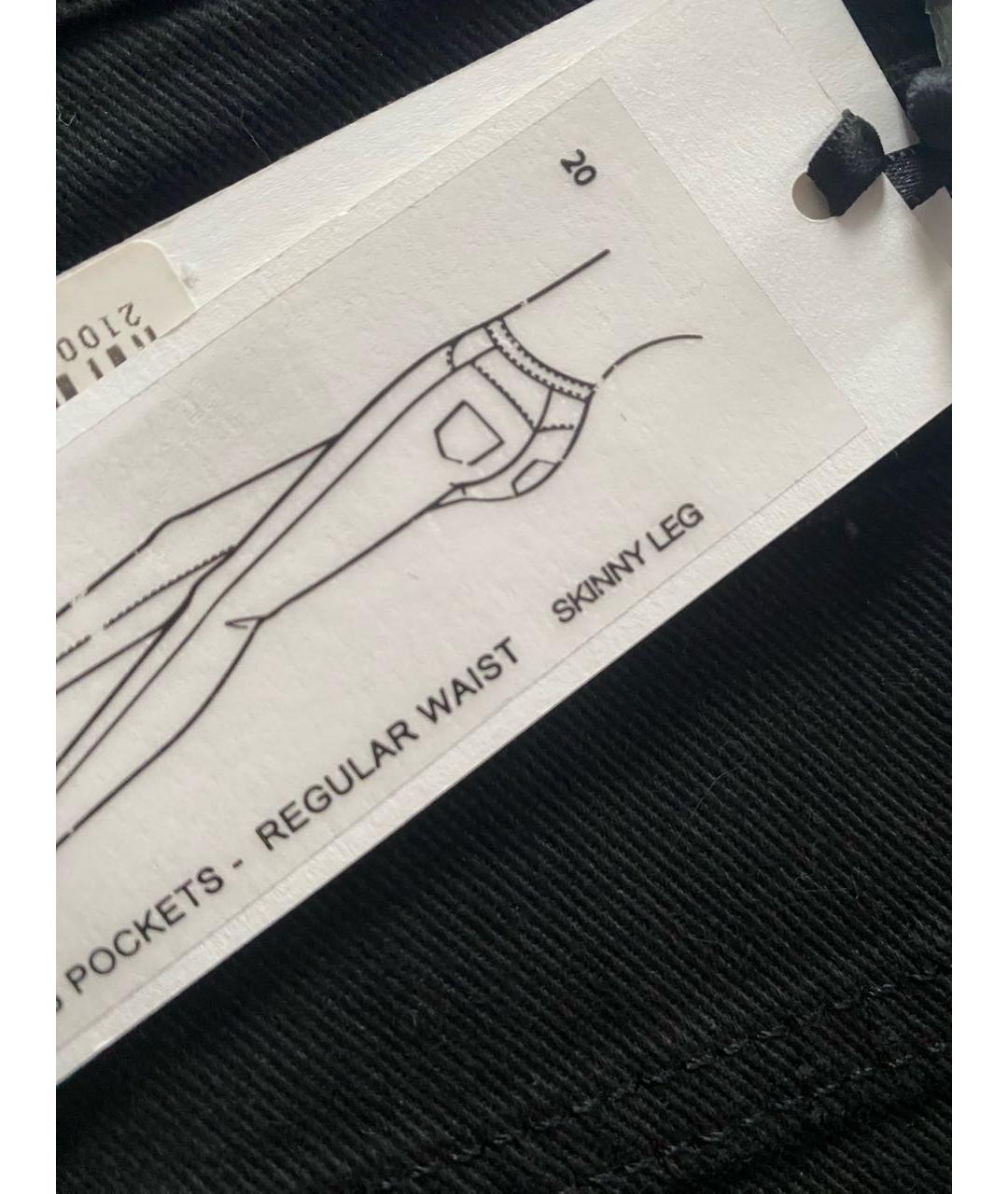 ELISABETTA FRANCHI Черные хлопко-эластановые джинсы слим, фото 8