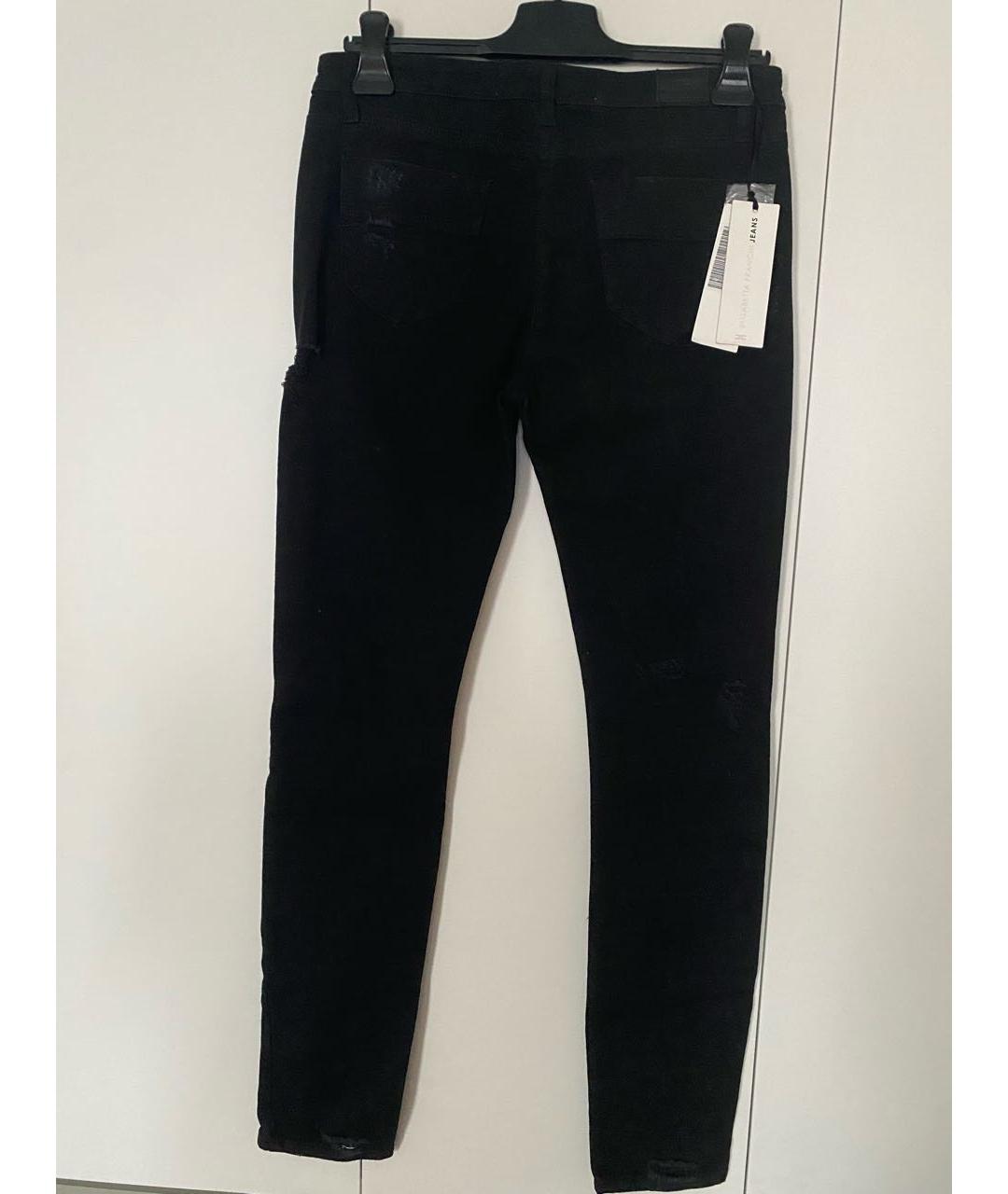 ELISABETTA FRANCHI Черные хлопко-эластановые джинсы слим, фото 2