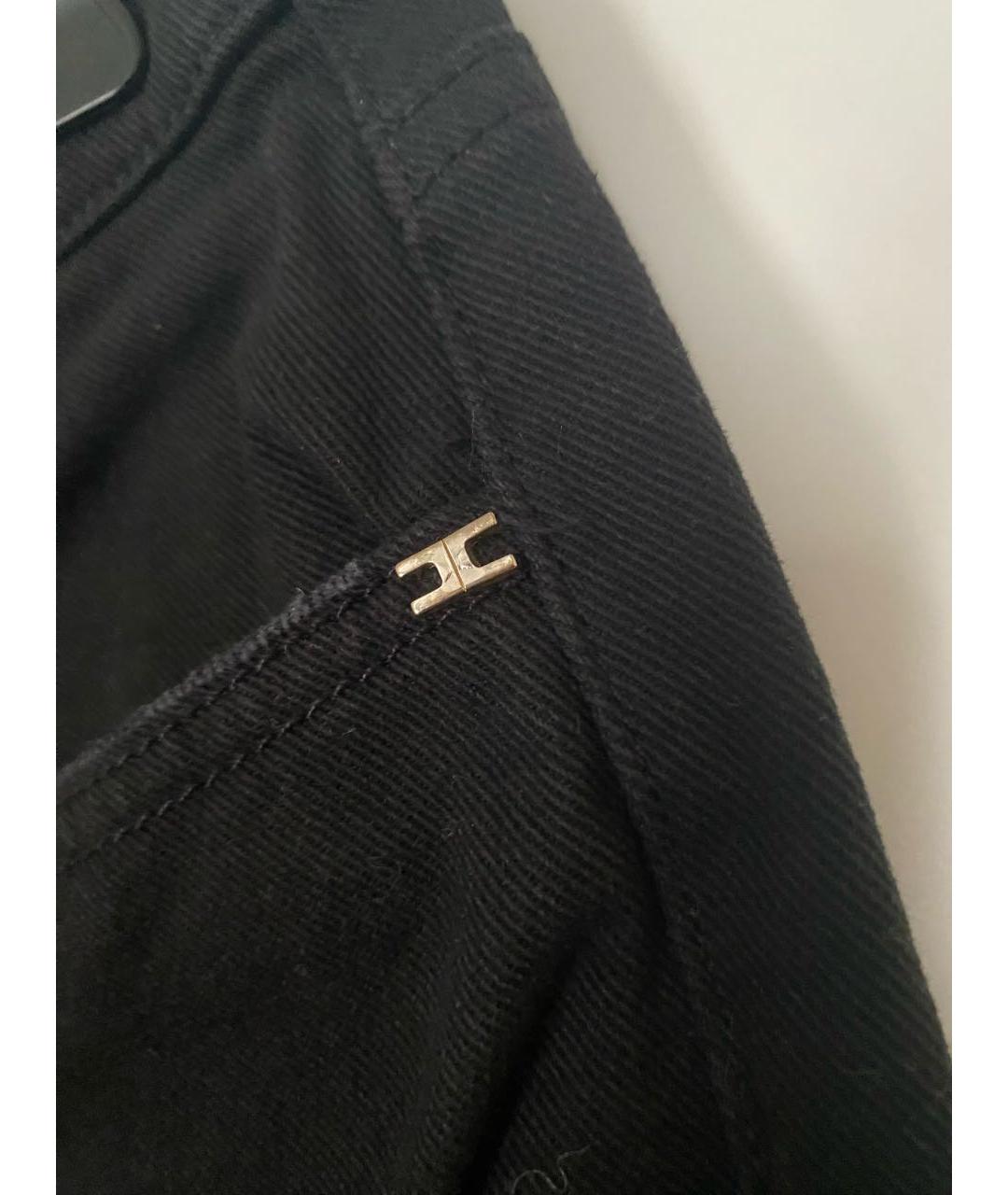 ELISABETTA FRANCHI Черные хлопко-эластановые джинсы слим, фото 5