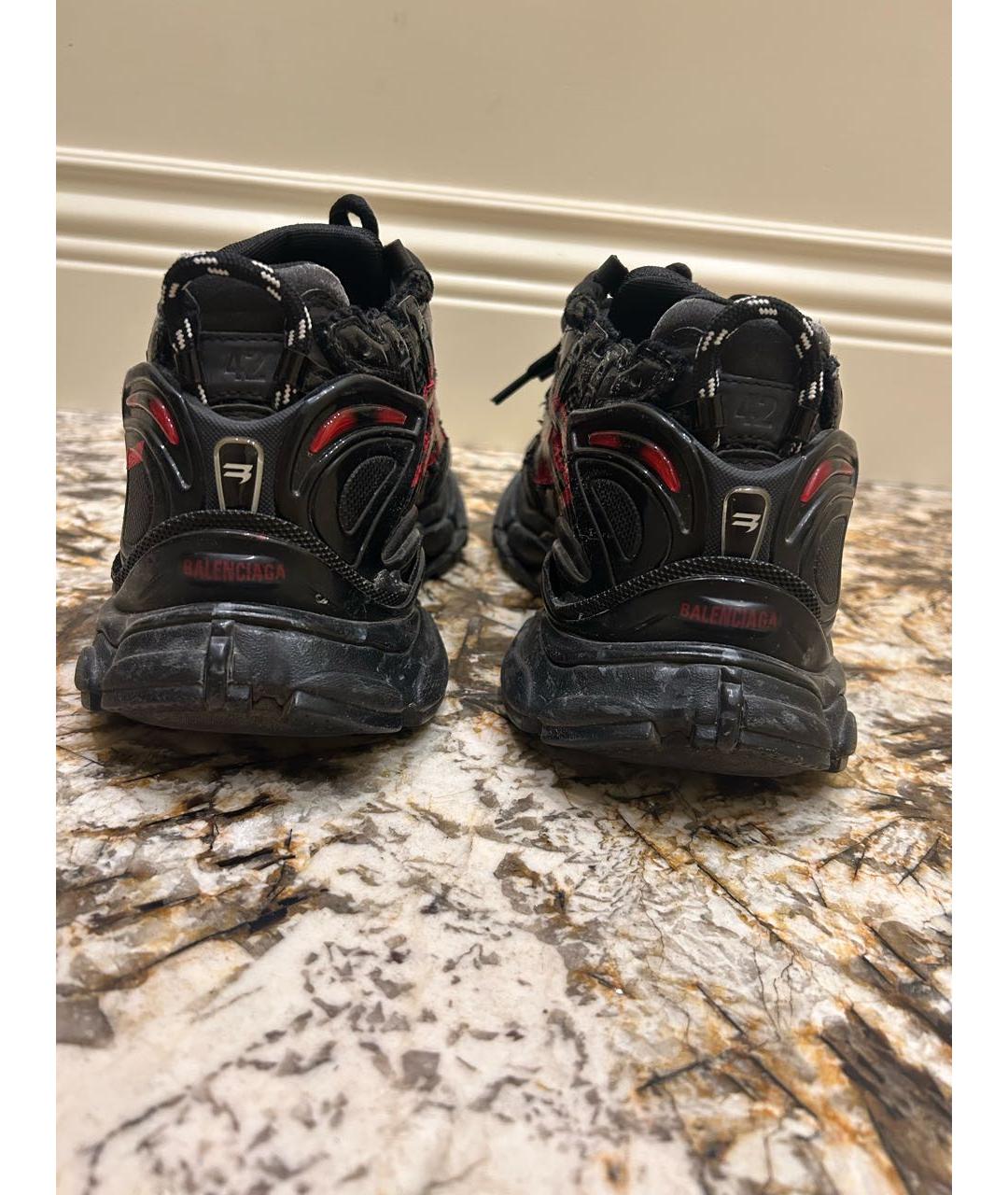 BALENCIAGA Черные низкие кроссовки / кеды, фото 4