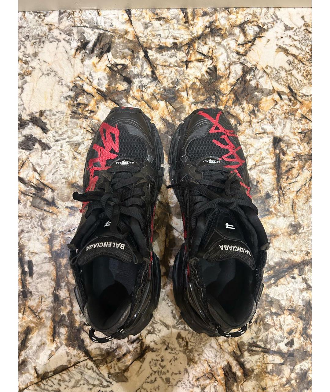 BALENCIAGA Черные низкие кроссовки / кеды, фото 3