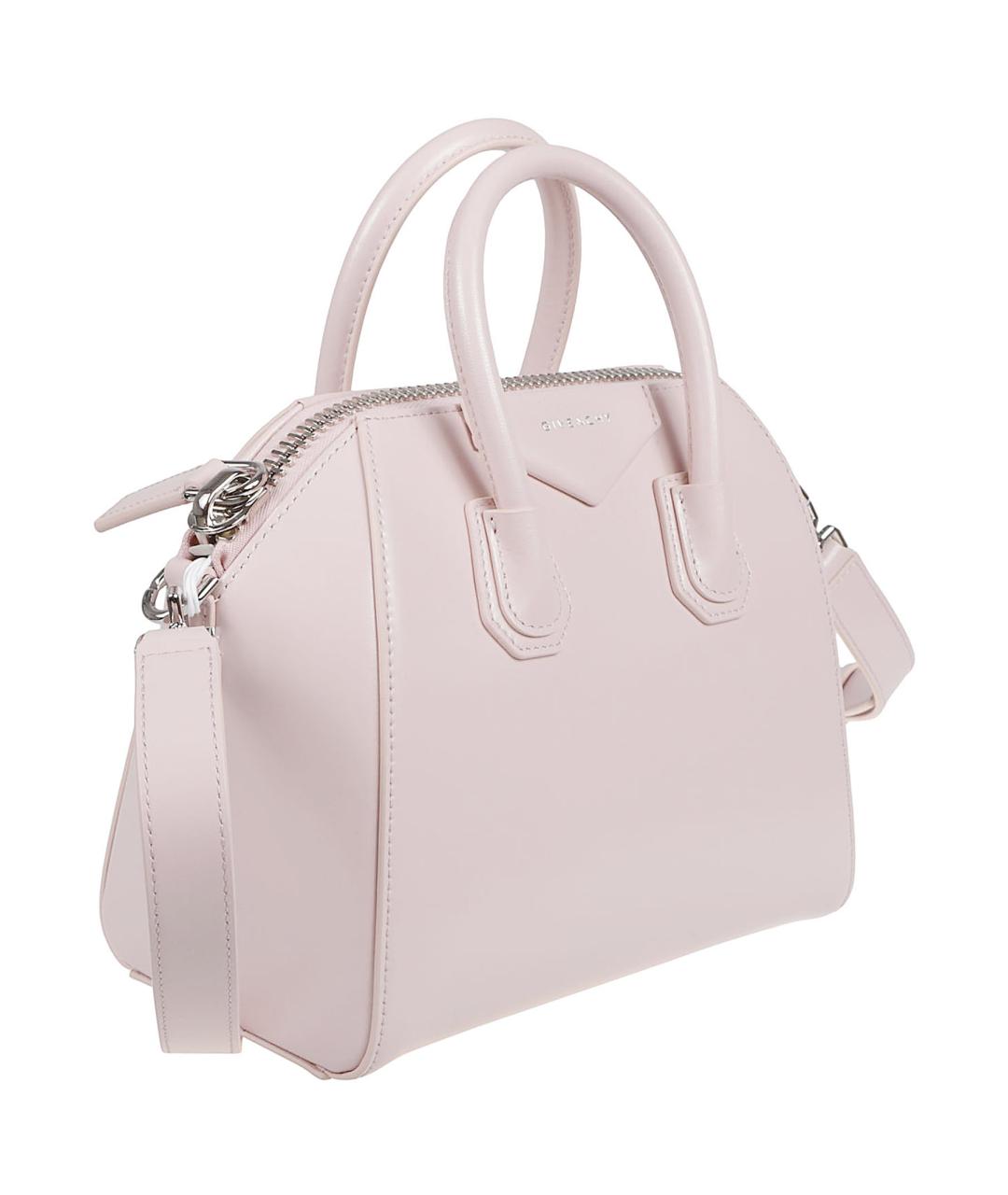 GIVENCHY Розовая кожаная сумка с короткими ручками, фото 3