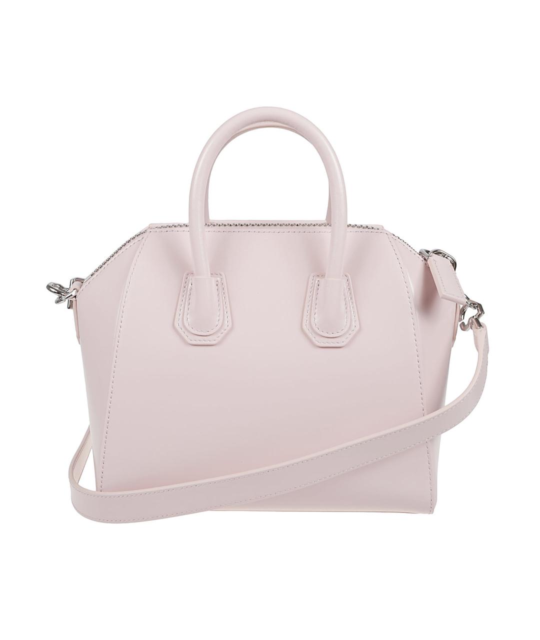 GIVENCHY Розовая кожаная сумка с короткими ручками, фото 2