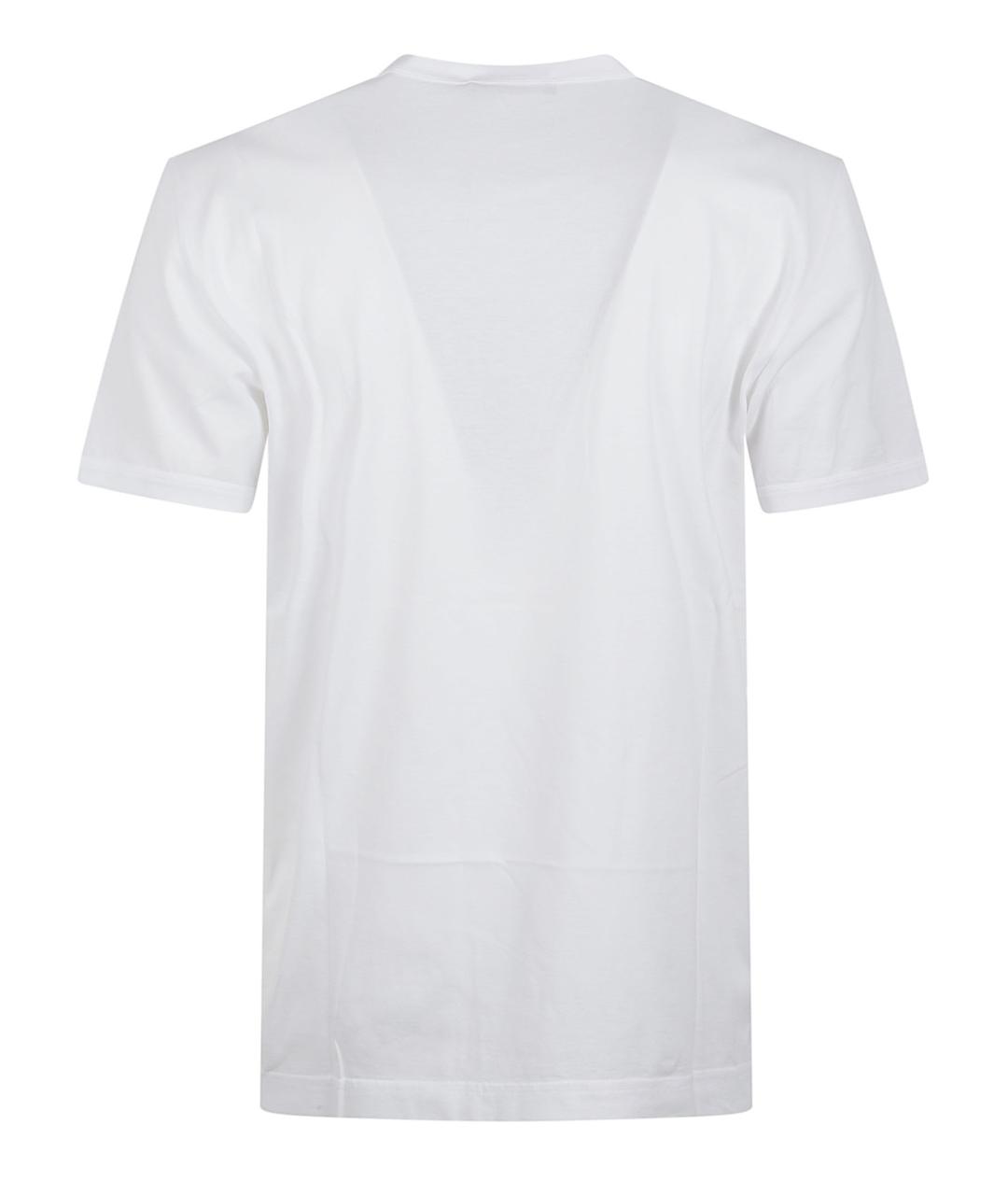 DOLCE&GABBANA Белая хлопковая футболка, фото 3